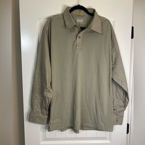 - First Tactical Shirt. Tan. Size XL. Fisherman Core. Outdoors.